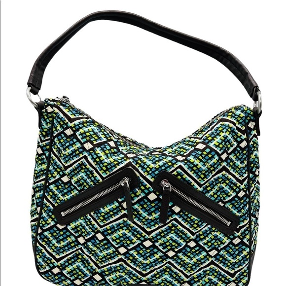 VERA BRADLEY WOMENS VIVIAN HOBO BAG IN RAINFOREST COLORS NWT - Picture 1 of 16